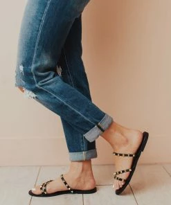 Shoes Lumi Studded Sandals Black