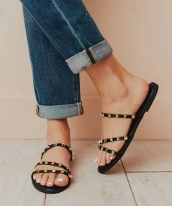 Shoes Lumi Studded Sandals Black