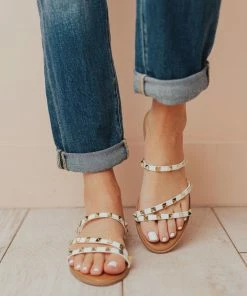 Shoes Lumi Studded Sandals White