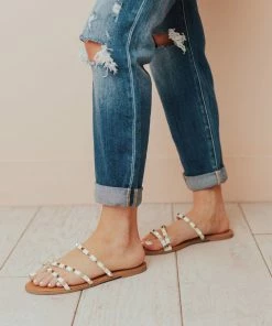 Shoes Lumi Studded Sandals White