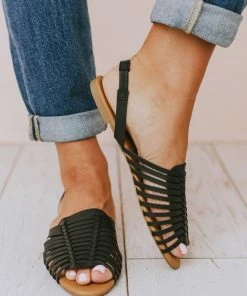 Mariposa Strappy Sandal Black