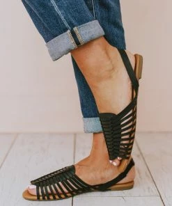 Mariposa Strappy Sandal Black