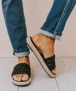 Oren Braided Sandals Black