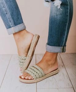 Oren Braided Sandals Green Shoes