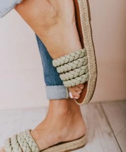 Oren Braided Sandals Green Shoes