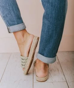 Oren Braided Sandals Green Shoes