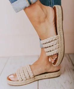 Shoes Oren Braided Sandals Nude