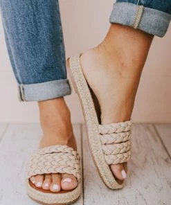 Shoes Oren Braided Sandals Nude