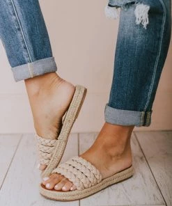 Shoes Oren Braided Sandals Nude