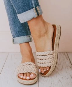 Shoes Oren Braided Sandals Nude