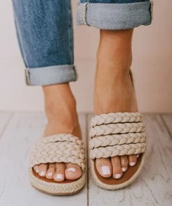 Shoes Oren Braided Sandals Nude