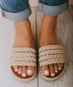 Shoes Oren Braided Sandals Nude