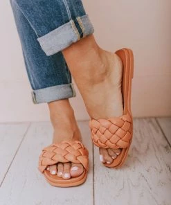 Shoes Penny Braided Sandals Coral