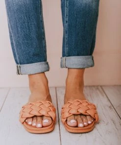 Shoes Penny Braided Sandals Coral