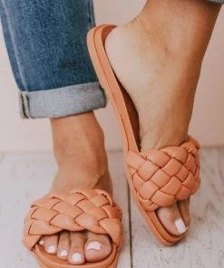 Shoes Penny Braided Sandals Coral