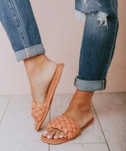 Shoes Penny Braided Sandals Coral