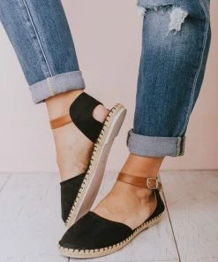 Sandals Polly Espadrille Flats Black