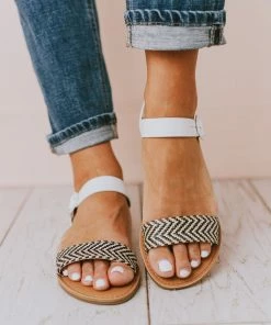 East Lion Reuben Sandals Black/Ivory