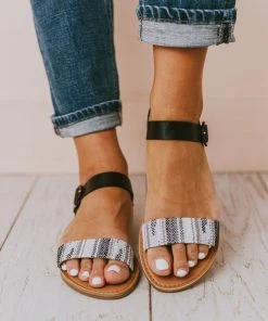 Reuben Sandals Grey/White