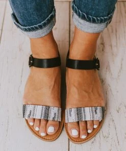 Reuben Sandals Grey/White