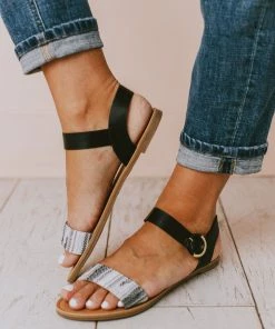 Reuben Sandals Grey/White