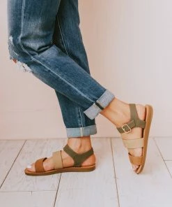 Shoes River Strap Sandals Olive Multi