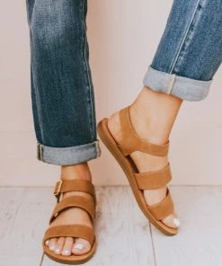 River Strap Sandals Tan