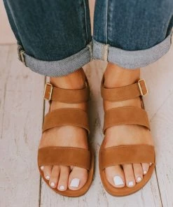 River Strap Sandals Tan