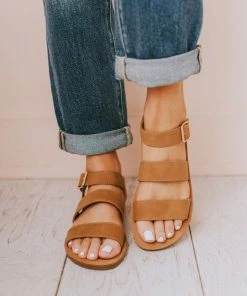 River Strap Sandals Tan