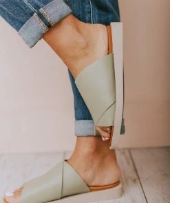 Romi Slip On Sandals Green