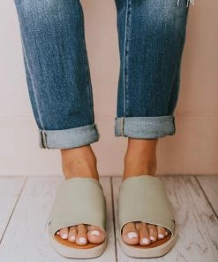 Romi Slip On Sandals Green