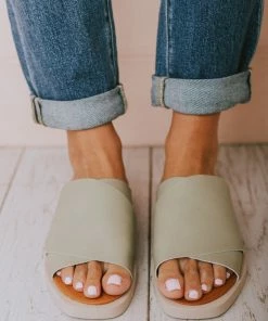 Romi Slip On Sandals Green