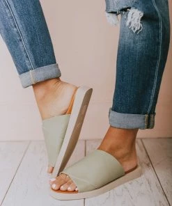 Romi Slip On Sandals Green
