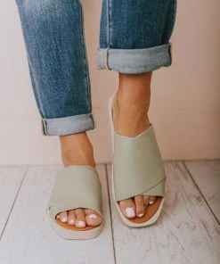 Romi Slip On Sandals Green