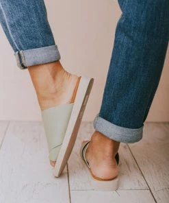 Romi Slip On Sandals Green