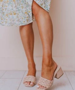 Sandal Vinnie Braided Heel Blush Shoes