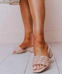 Sandal Vinnie Braided Heel Blush Shoes