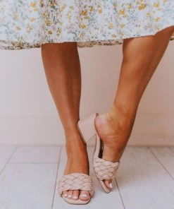 Sandal Vinnie Braided Heel Blush Shoes