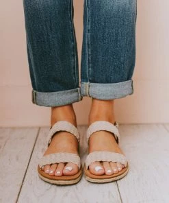 Woven Strap Sandals Ice