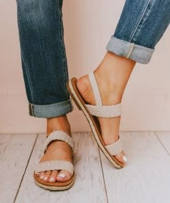 Woven Strap Sandals Ice