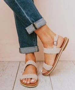 Woven Strap Sandals Ice