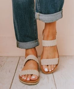 Woven Strap Sandals Ice