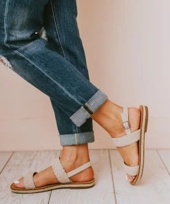 Woven Strap Sandals Ice