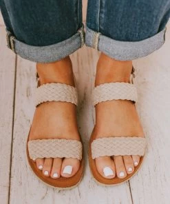 Woven Strap Sandals Ice