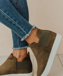 Shoes Diana Wedge Sneakers Olive