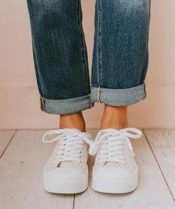 Fortune Dynamic Finlo Lace Up Sneakers Beige Shoes