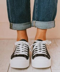 Fortune Dynamic Finlo Lace Up Sneakers Black Shoes