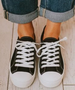 Fortune Dynamic Finlo Lace Up Sneakers Black Shoes