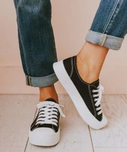 Fortune Dynamic Finlo Lace Up Sneakers Black Shoes