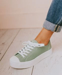 Booties Finlo Lace Up Sneakers Sage